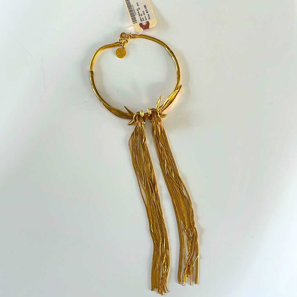 Nwt Elie Saab Gorgeous Gold Necklace